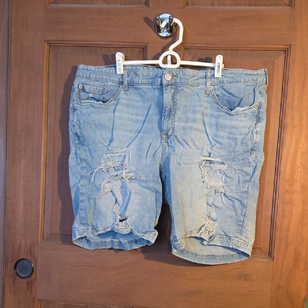 Torrid Distressed Denim Shorts